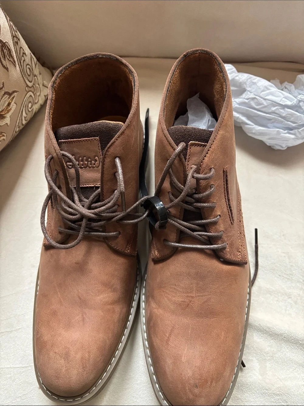 Ariat Brown Men's Chukka Boots - Lace-Up Suede Desert Style